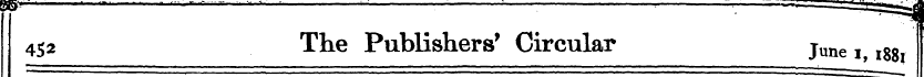 I 452 The Publishers' Circular june , lM...