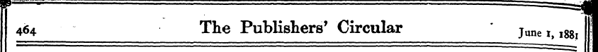 464 The Publishers' Circular " june, Igg...