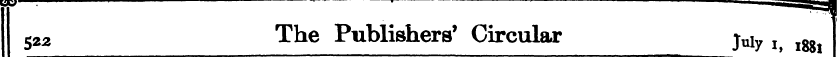 522 The Publishers' Circular july h l8gj