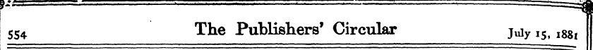 ^5c 5S4 The Publishers' Circular juiy 1S...