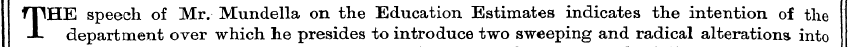 fTIHE speech of Mr. Mundella on the Educ...