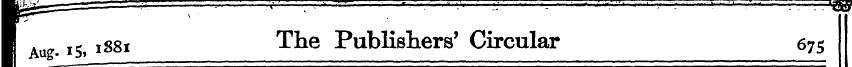 I k rr tc 1S81 The Publishers' Circular ...