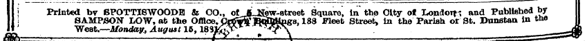 a | & | Printed West SAMPSON bv .— 8POTT...