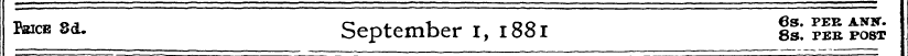 tecs 3d. September 1, 1881 i£ S£ £S£
