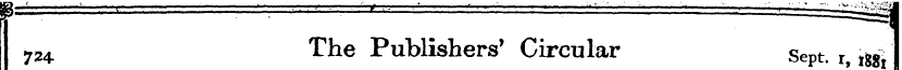724. The Publishers' Circular Sept. r, ^...