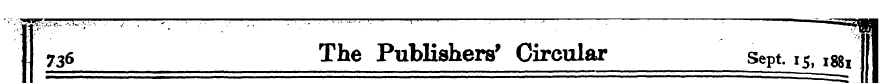 73 6 The PubKshers' Circular Sept. 15, i...