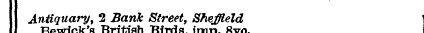 Antiquary Bewick's , 2 British Bank Stre...