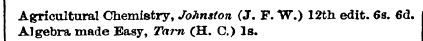 Agricultural Chemistry, Johnston (J. F. ...