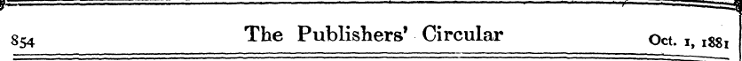^ The Publishers' Circular Oct. iissi s ...