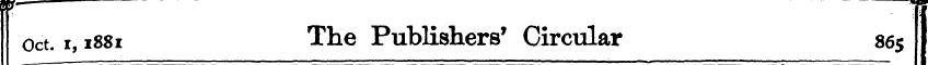 Oct. i, issi The Publishers' Circular 86...