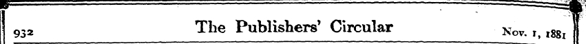 R , -^- ; [IL I 932 The Publishers' Circ...