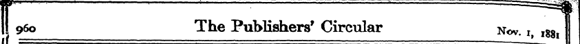 I! 960 The Publishers' Circular Nov x l8...