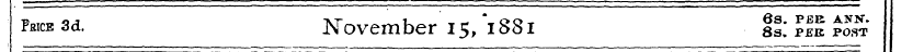 Price 3d. November 15/1881 is." ?2£ £?&'...