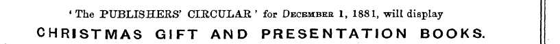 * The PUBLISHERS' CIRCULAR ' for Decembe...