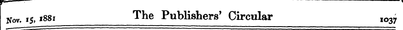 m f^ m _____ -, Nov. 15,1881 The Publish...