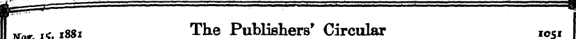 Kor. 15,1881 The Publishers' Circular ic...