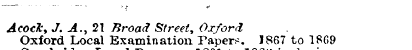 -¦-¦—-- - -j. y. tf Acock Oxfo , rd J. A...