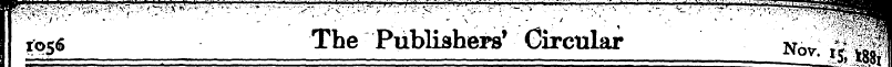 tog'6 • ' The Publishers' Circular ' Nov...