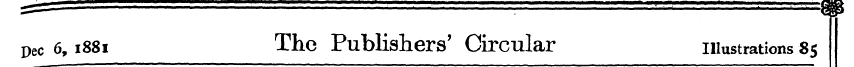 Dec 6,1881 The Publishers' Circular illu...