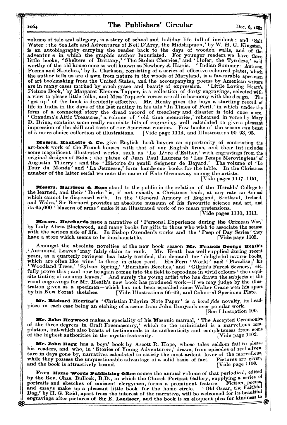 Publishers’ Circular (1880-1890): jS F Y, 1st edition - Messrs. Baker &. Sonsof Cliftonwho Are M...