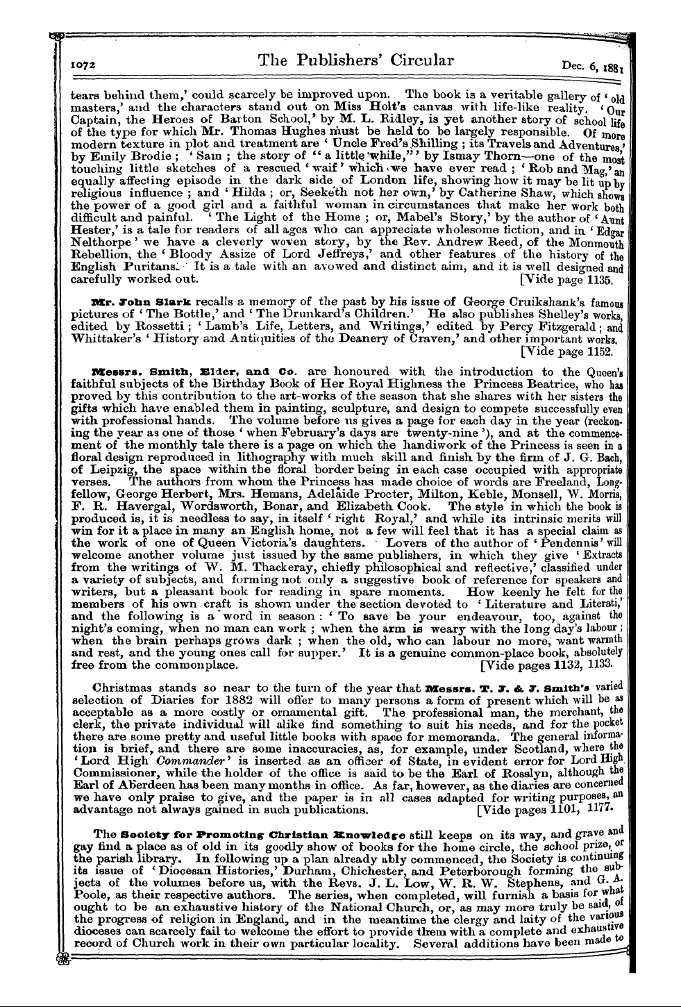 Publishers’ Circular (1880-1890): jS F Y, 1st edition - Messrs. Baker &. Sonsof Cliftonwho Are M...