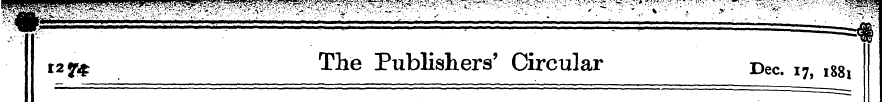 r2 f^ The Publishers' Circular r>ec. I?j...