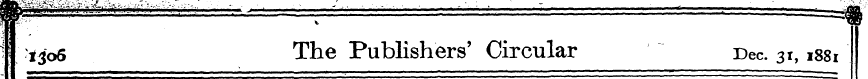 Ij.'^os The Publishers' Circular r>ec. 3...