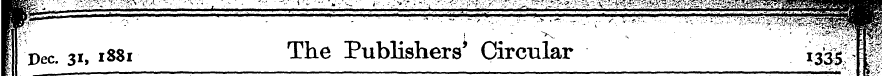 11 Dec. 31, 1881 The Publishers' Circula...