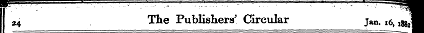 24 —— The Publishers' Circular ¦ jan. i6...