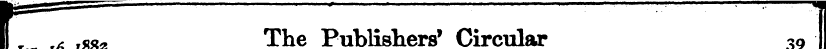 **== — 1 B Jan. 16, as* ^ke Publishers' ...