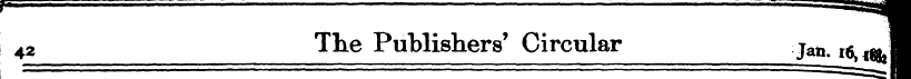 42 The Publishers' Circular jan# ^J