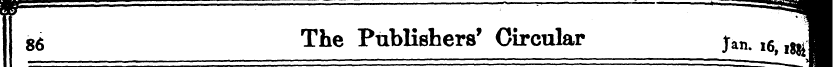 86 The Publishers' Circular 1 ' jan. l6 ...