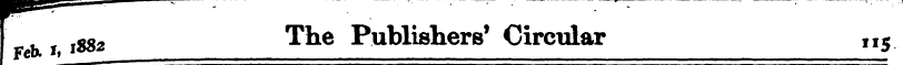 I t l882 The Publishers' Circular n S
