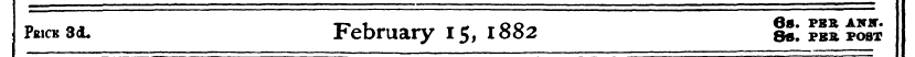 Prick 3cL February 15, 1882 g£ pS pcS