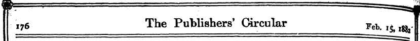 i76 The Publishers' Circular ireb ,$, l8...