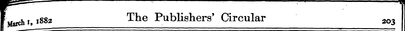 &^~ — =— m -^ f March 1. 1882 The Publis...