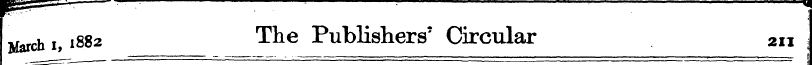j^d,!, 1882 The Publishers' Circular 211...