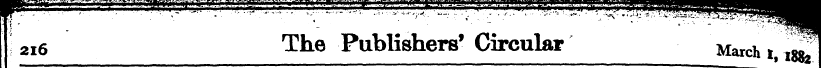 i 216 The Publishers' Circular March i,3...