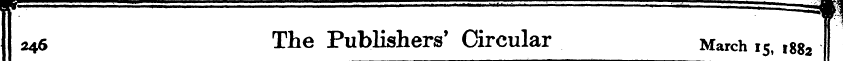 246 The Publishers' Circular March 15, i...