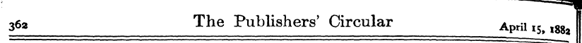 362 The Publishers' Circular April