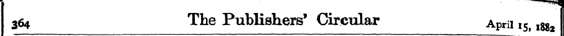 364 The Publishers' Circular April I5, x...
