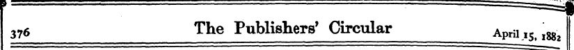 3?6 The Publishers' Circular A prils, 18...
