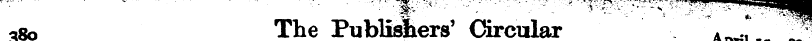*8o The Publishers' Circular A ^ .f -