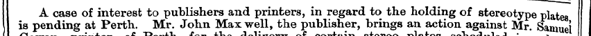 ¦ — A case of interest to publishers and...