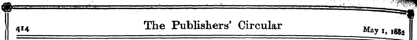 4U The Publishers' Circular May x i8$j