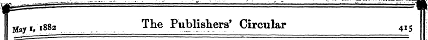 May i, 1882 The Publishers' Circular 4IS
