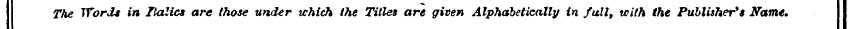 The Word* in Italics are those tinder wh...