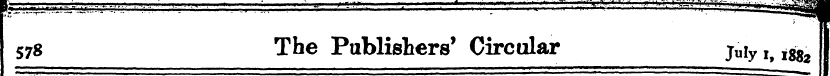 ^ 578 The Publishers' Circular juiy h n ...