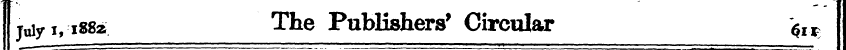 juiyvi88 * The Publishers' Circular $IX>
