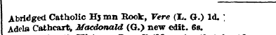 Abridged Catholic Hj mn Rook, Vere (L. G...
